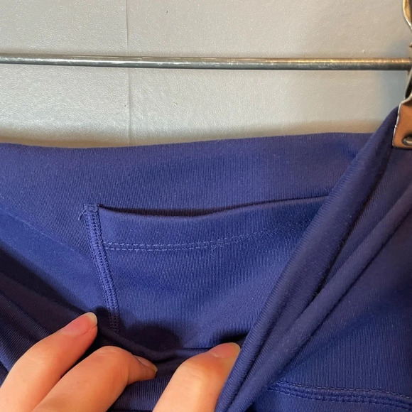Fabletics PureLuxe Mid-Rise Ruched 7/8 Legging indigo purple size S/M - Picture 12 of 14